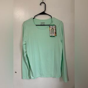 Hang Ten Mint Long Sleeve Top SPF 50